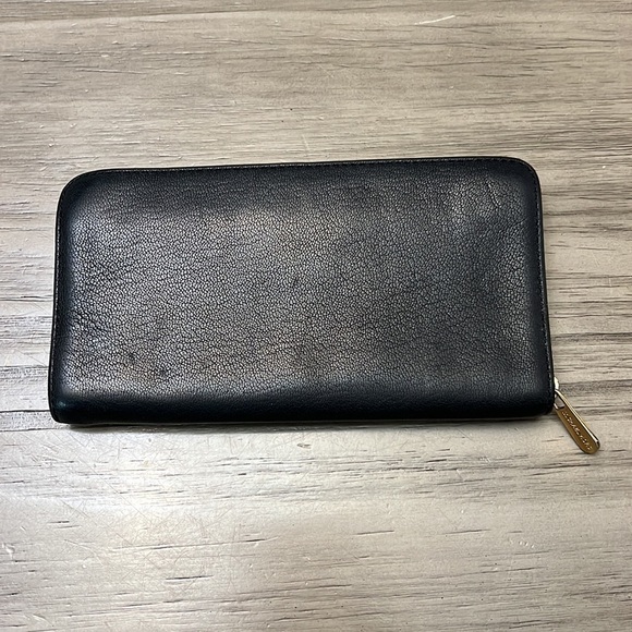 MICHAEL KORS HAMILTON BLACK LEATHER WALLET - Picture 5 of 12